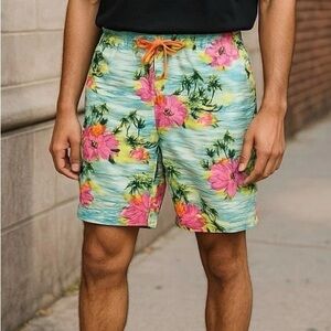 Hollister Men's Tropical Floral Board Shorts